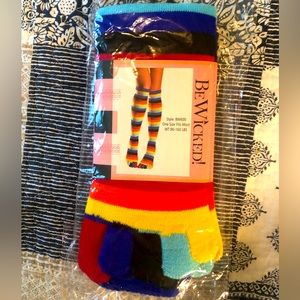 Rainbow Socks Halloween Costume knee high